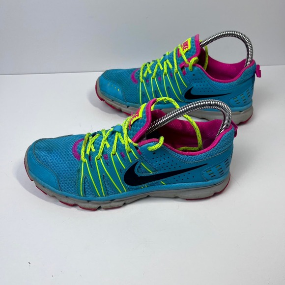 NIKE Flex Trail 2 Women's 7 Blue Pink Athletic Training Running Shoe Sneaker - Picture 10 of 14